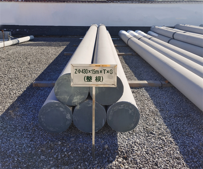 商丘430×15米×T×G终端电线杆